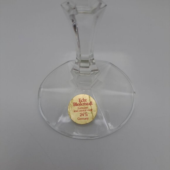 Echt Bleikristall Goblet Genuine Lead Crystal Glass Germany Vintage Glass - Picture 2 of 5